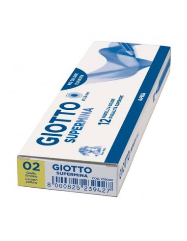 Matita colorata GIOTTO Supermina giallo limone 02 - 23900200
