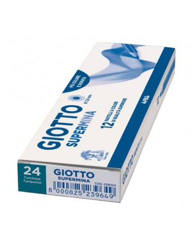 Matita colorata GIOTTO Supermina turchese 24 - 23902400