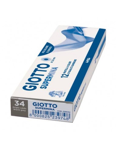 Matita colorata GIOTTO Supermina grigio caldo 34 - 23903400