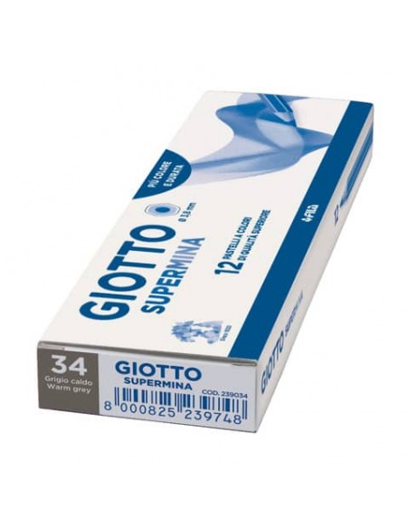 Matita colorata GIOTTO Supermina grigio caldo 34 - 23903400