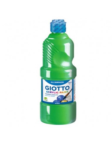 Tempera a base acrilica GIOTTO Acrylic Paint flacone 500 ml verde 53371200