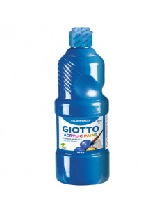 Tempera a base acrilica GIOTTO Acrylic Paint flacone 500 ml cyan 53371500