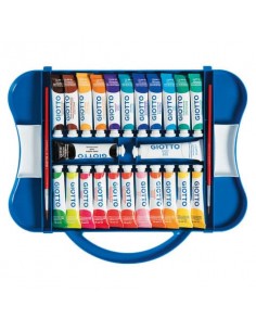 Tempere GIOTTO Extra 12 ml assortiti scatola da 24 tubetti +2 pennelli 30510000