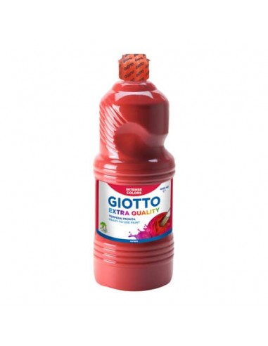 Tempera a base d'acqua GIOTTO Extra Quality flacone 1 lt rosso scarlatto 533408