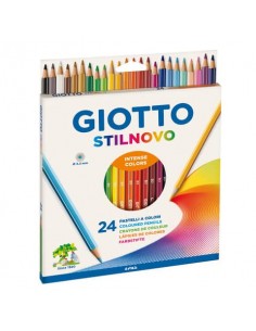 Matite colorate GIOTTO Stilnovo astuccio appendibile da 24 - 25660000