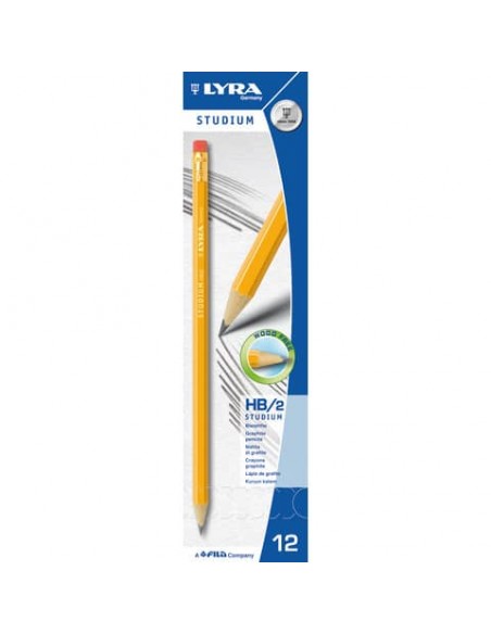 Matita con gomma LYRA Studium HB Medium  L1280100
