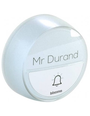 Pulsante aggiuntivo senza fili bticino per kit campanello Comfort bianco 393018D