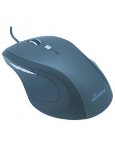 Mouse ottico Media Range 5 pulsanti con cavo 2400 dpi nero/grigio USB 2.0 MROS202