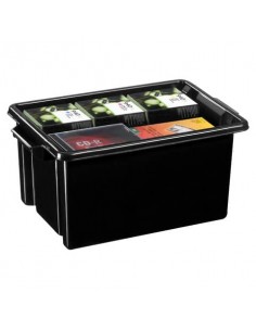 Contenitore per archivio documenti impilabile in polipropilene 14