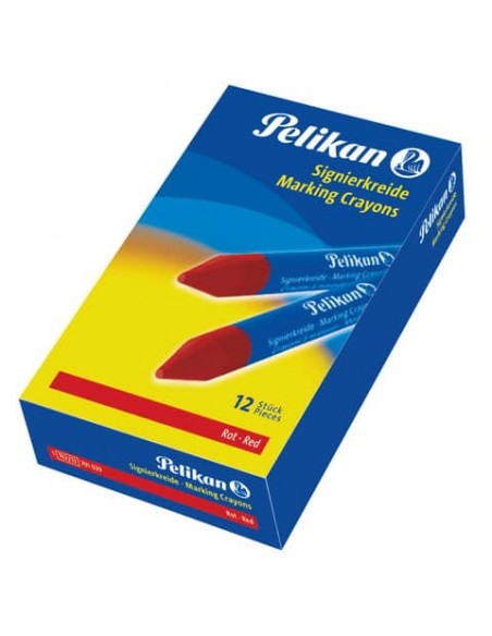 Pastello industriale Pelikan 762 rosso  conf. da 12 - 701029