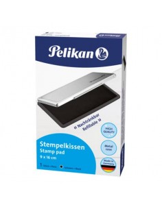 Cuscinetto inchiostrato per timbri Pelikan nr. 1 9x16 cm nero 331108