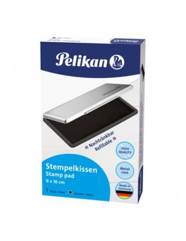 Cuscinetto inchiostrato per timbri Pelikan nr. 1 9x16 cm nero 331108