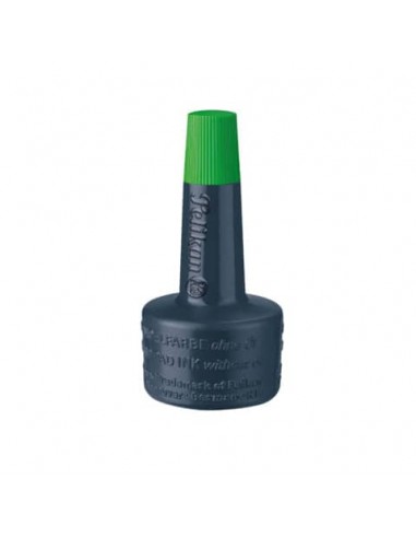 Inchiostro per timbri senza olio Pelikan flacone 28 ml verde 351239