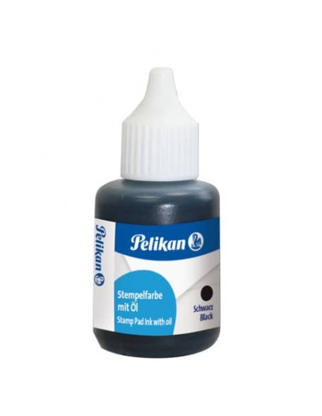 Inchiostro per timbri con olio Pelikan flacone 30 ml nero 351353