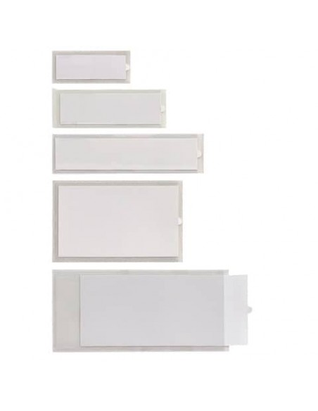 Portaetichette adesive Sei Rota IesTI B4 65x100 mm - trasparente - confezione risparmio 100 pezzi - 320424