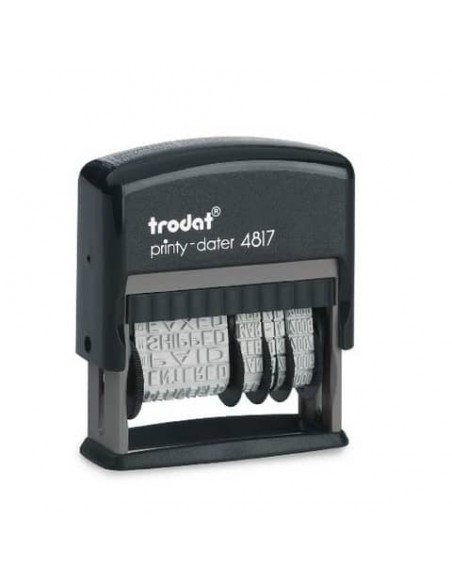 Timbro polinome - datario Trodat PRINTY 4817 in plastica nero 80363