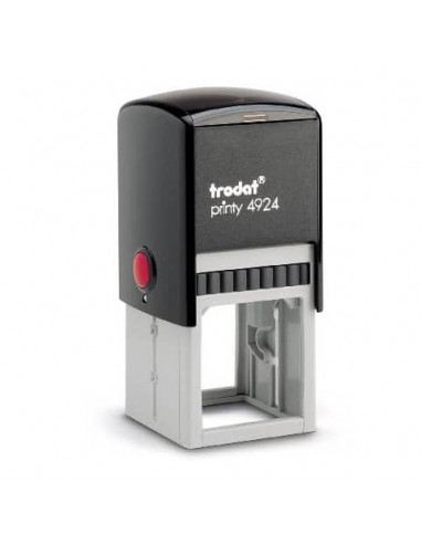 Timbro autoinchiostrante Trodat PRINTY 4924 in plastica 40x40 mm nero 176685