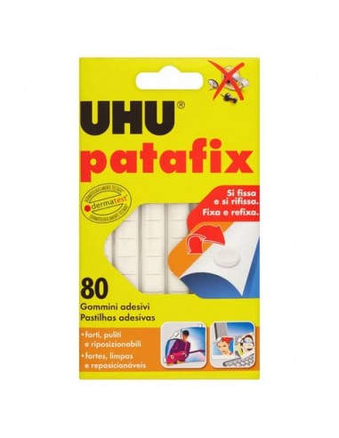 Gommini adesivi Uhu Patafix bianco  Conf. 80 pezzi - 64792