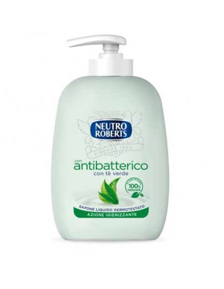 Sapone liquido Neutro Roberts antibatterico con tè verde 200 ml R908762