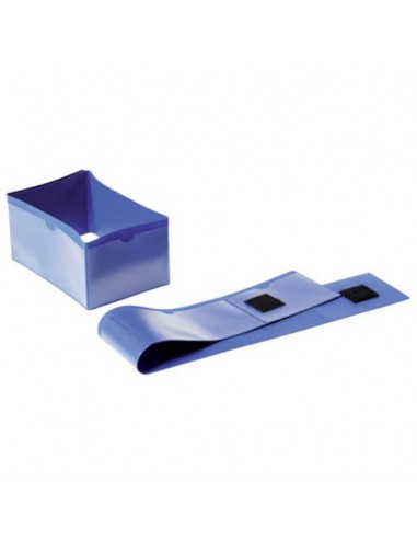 Buste a fascia DURABLE per piede pallet plastica blu scuro 145 x 65 mm conf. 50 - 172407