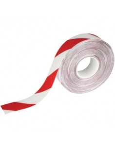 Bobina di nastro antiscivolo adesivo DURABLE DURALINE 50/07 rosso segnale-bianco - 1726132