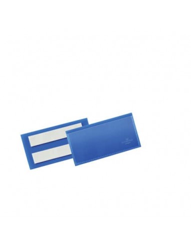 Tasche per identificazione Durable con bande adesive blu f.to esterno mm. 223x 163x1