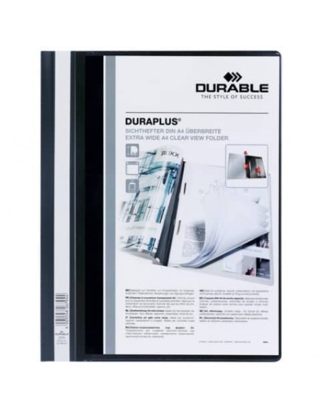 Cartellina ad aghi DURABLE DURAPLUS® A4 nero 257901