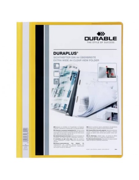 Cartellina ad aghi DURABLE DURAPLUS® A4 giallo 257904