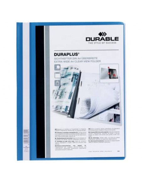 Cartellina ad aghi DURABLE DURAPLUS® A4 azzurro 257906