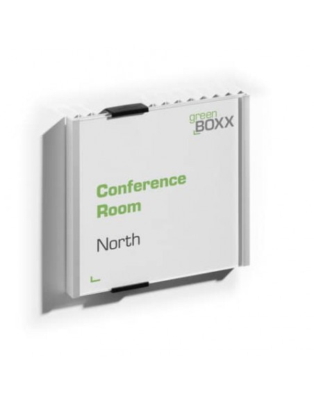 Targhe DURABLE INFO SIGN alluminio/acrilico trasparente/argento metallizzato 149x148