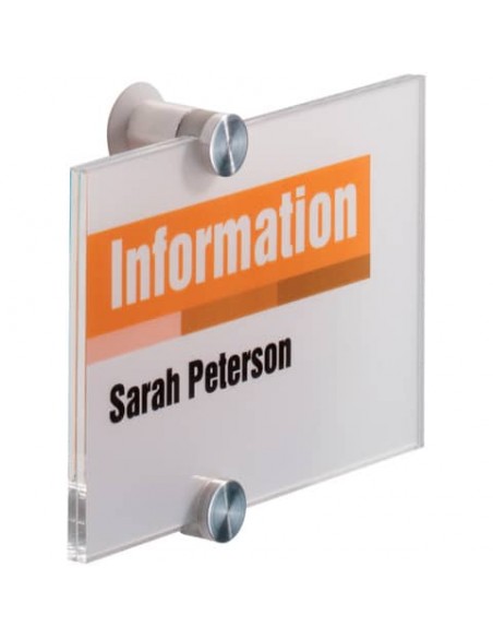 Targa DURABLE CRYSTAL SIGN acrilico trasparente 148x105 mm 482119