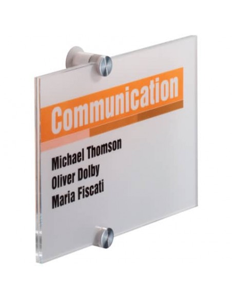 Targa DURABLE CRYSTAL SIGN acrilico trasparente 210x148 mm 482319