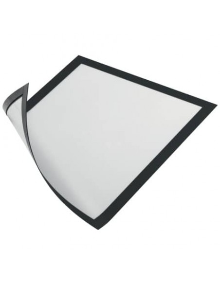 Cornici con pannello magnetico DURABLE DURAFRAME® MAGNETIC A4 PVC rigido nero 236x323 mm  conf. 5 - 486901