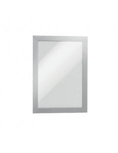 Cornici con pannello magnetico DURABLE DURAFRAME® A5 argento metallizzato 236x176mm  conf. 2 - 487123