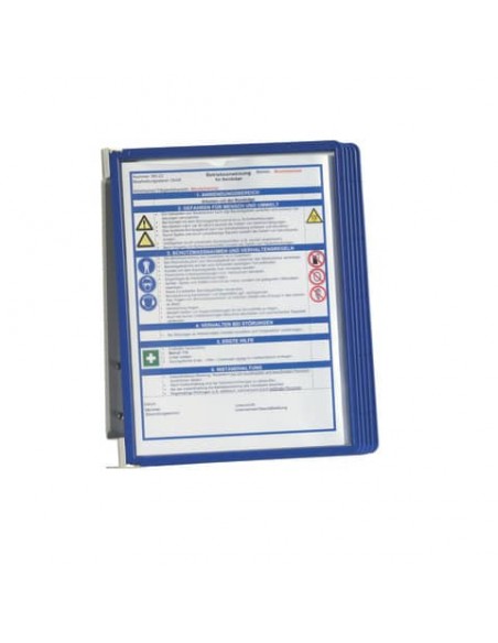 Leggio da parete DURABLE VARIO® WALL 5 pannelli A4 metallo/polipropilene blu 555107