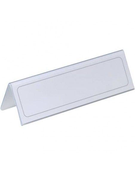 Portanomi DURABLE da tavolo polietilene trasparente inserto 61/122 x 210 mm conf. 25 - 805219