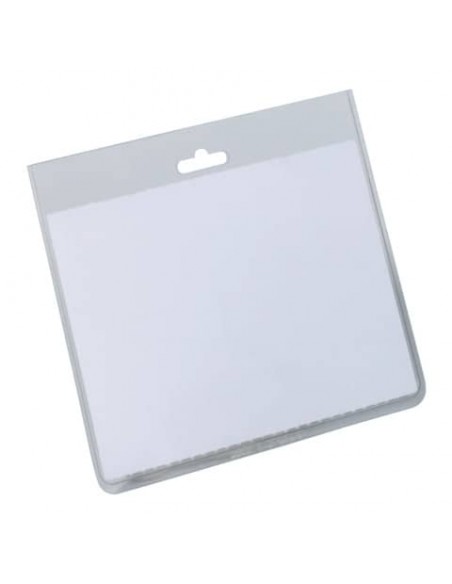 Portanomi DURABLE tasca chiusa trasparente 90x60 mm conf. 20 - 813519