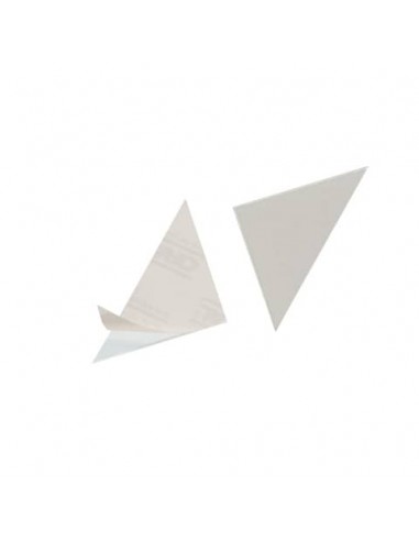 Tasche adesive DURABLE CORNERFIX® triangolari polipropilene trasparente 175x175mm  conf. 100 - 828319