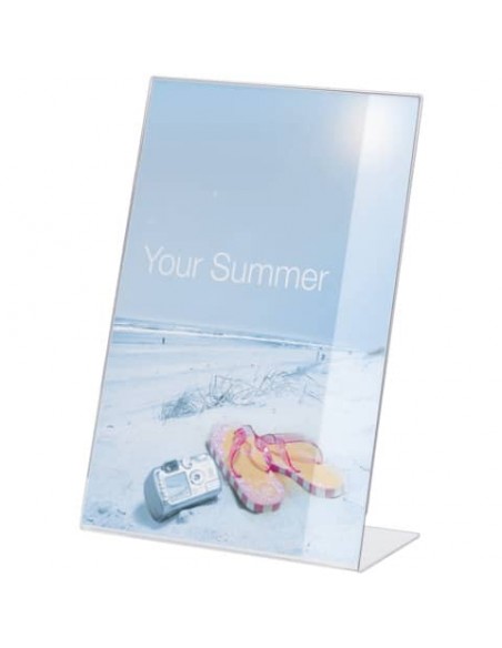 Espositore da tavolo DURABLE portastampati acrilico A4 trasparente - 859619