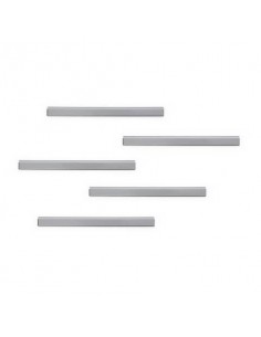 Clip adesive DURABLE DURAFIX® RAIL argento metallizzato 210x17mm conf. 5 - 470623