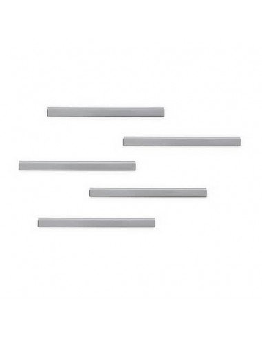 Clip adesive DURABLE DURAFIX® RAIL argento metallizzato 210x17mm conf. 5 - 470623