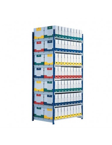 Modulo base scaffalatura Paperflow RANG'ECO regolabile 125x70x200 cm blu - K607170