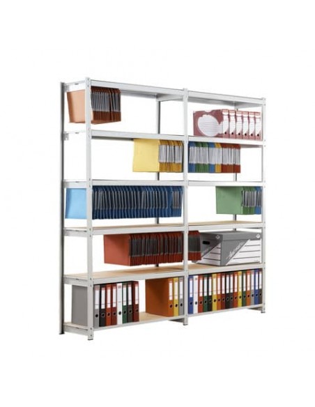 Modulo aggiuntivo scaffalatura Paperflow RANG'ECO SF fisso 100x37x195 cm grigio - K652132