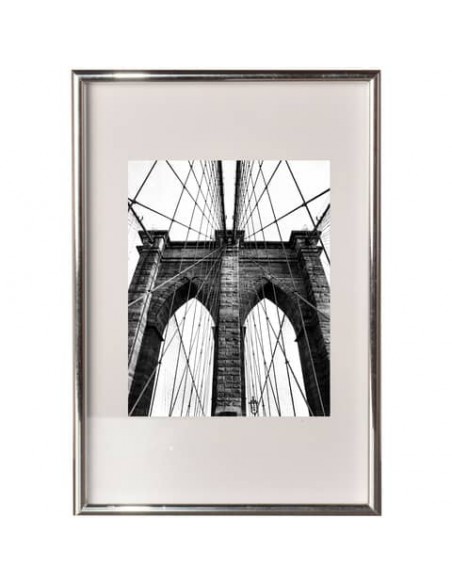 Cornice Methodo Hooker Crilex da parete A4 argento K980165