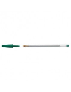 Penna a sfera BIC Cristal M punta 1 mm verde Conf. 50 pezzi - 8373629