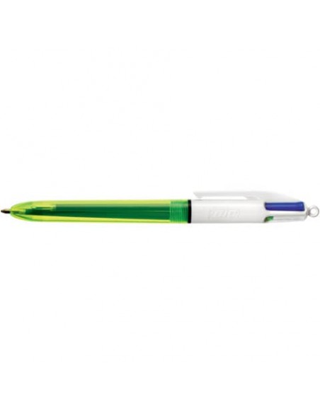 Penne a sfera a scatto BIC 4 Colours Fluo M/L 1/1