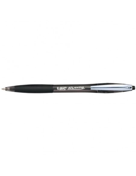 Penna a sfera a scatto BIC Atlantis Soft M 1 mm nero 9021332