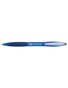 Penna a sfera a scatto BIC Atlantis Soft M 1 mm blu 9021322