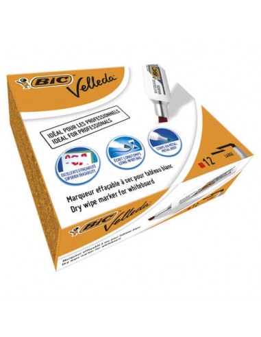 Marcatore per lavagne bianche BIC Velleda 1781 punta a scalpello 3