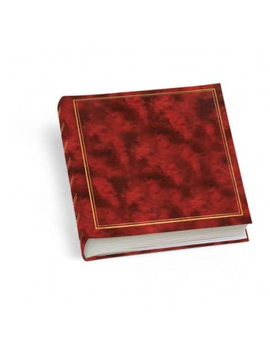 Album portafoto Lebez 40 fogli con velina f.to 25x30 cm rosso 0380-R